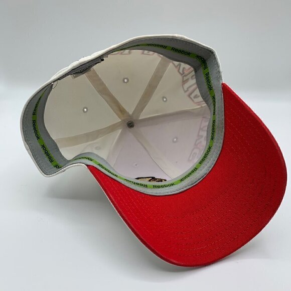 Chicago Blackhawks NHL White Reebok Center Ice Stretch Fitted Hat Mens L/XL - Picture 5 of 6